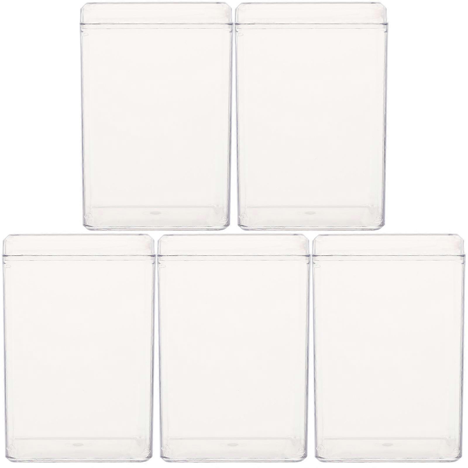 Clear Display Case For Boxed Figures Action Figure Storage Box For Collectibles Storage 2.48X2.16X3.73in 5Pcs