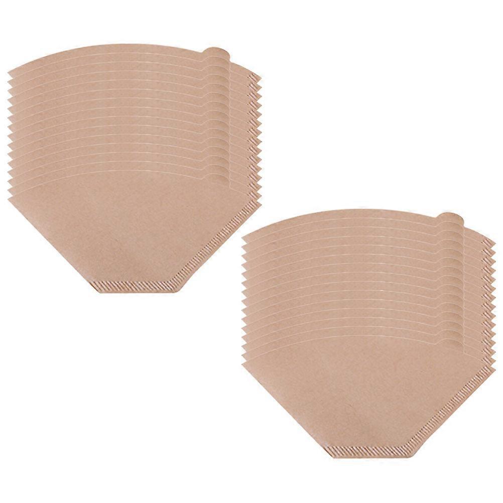 100pcs Unbleached Disposable Espresso Coffee Filter Papers for Home & Office Use Safe Convenient Experience