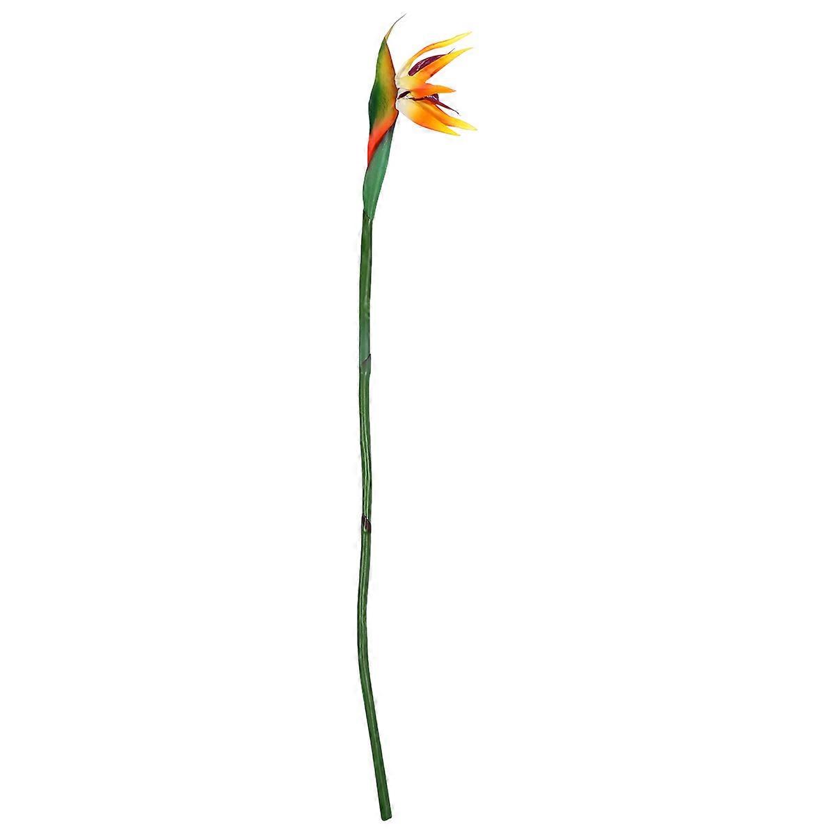 Faux Tropical Plants Artificial Strelitzia Flower Home Decor Orange 92x14cm Real Touch Design 1Pcs
