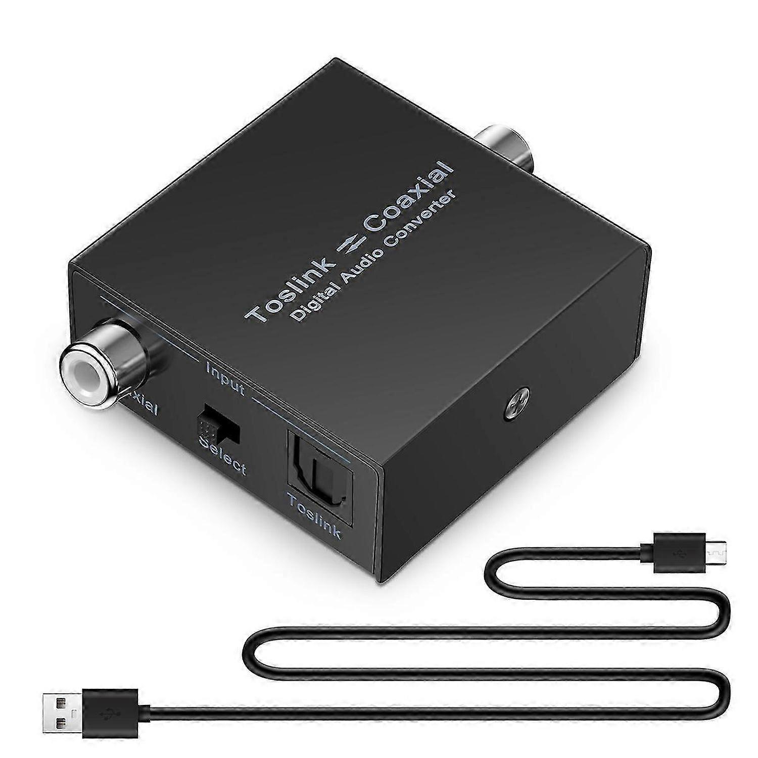 Digital Audio Converter Bi-Directional RCA Digital Coaxial to Optical Toslink Converter Optical SPDI