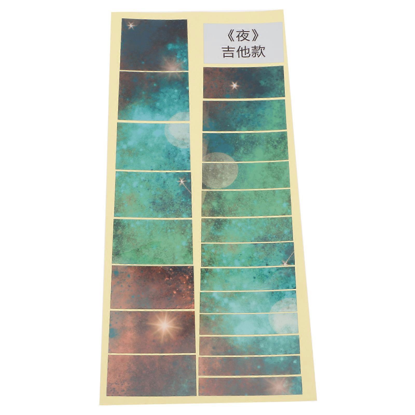 Guitar Fretboard Sticker for Guitar Enthusiasts Assorted Color 24x11cm DIY Projects 1Set