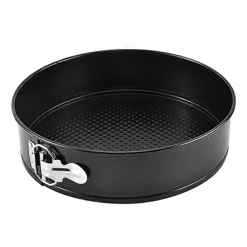 removable mold 1 base, 26 cm, with hinge and special anti-leakage base, in steel with double layer of non-stick coating, black color