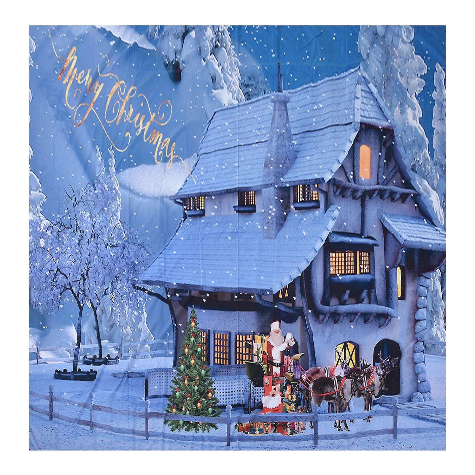 Exquisite Christmas Tapestry, Soft Texture, Polyester Fiber, Multi-Purpose, for Fireplace, 230 x 180 cm