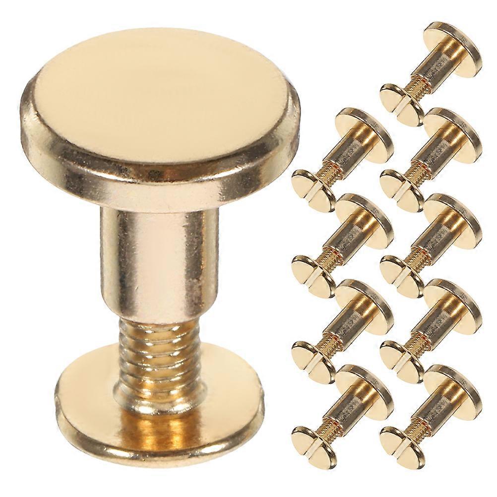 Book Binding Rivets Flat Head Rivet Fastening Kit Zinc Alloy Diy Leather Crafts 10Pcs