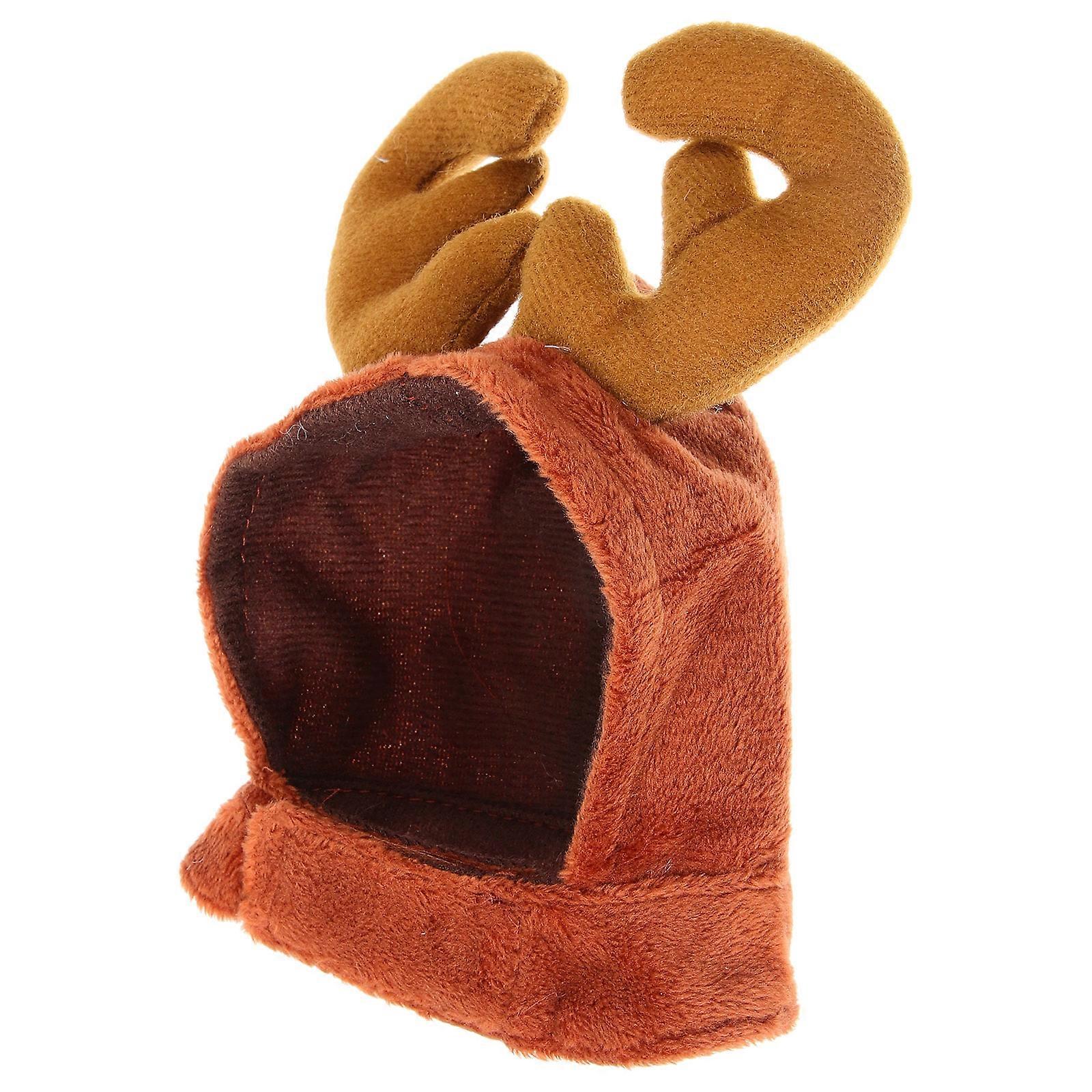 Headband For Pet Antler Shape Dog Hat Reindeer Costume Christmas Party 1Pack
