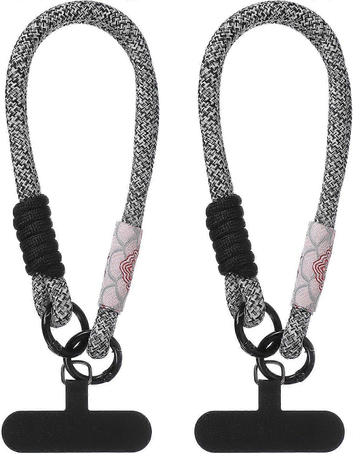 Cell Phone Wrist Lanyard, 2 Pcs Universal Phone Wrist Lanyard Hand Wrist Strap Anti Theft Strap with Pads, Red