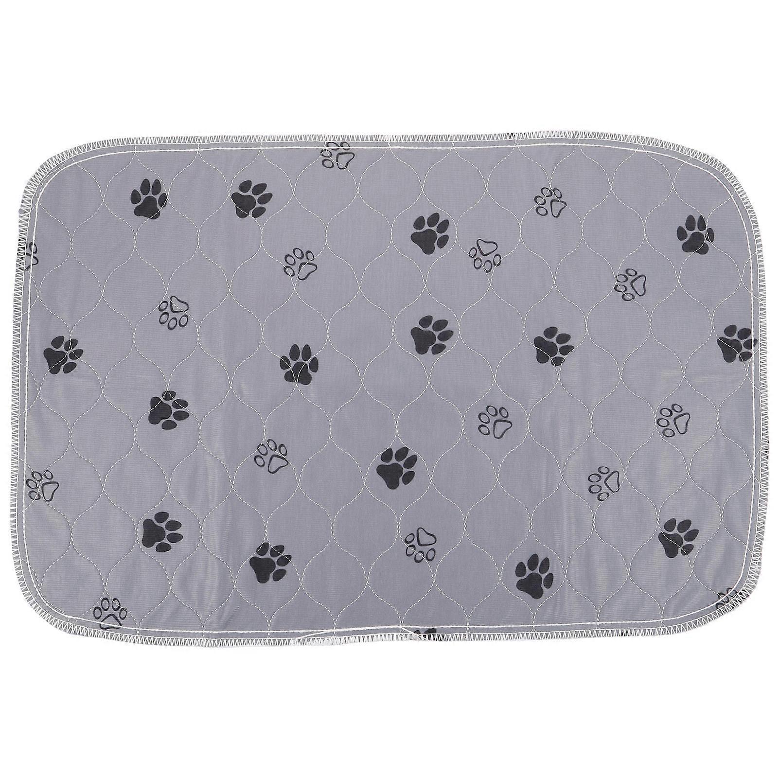 Pee Pad For Dogs Reusable Dog Pee Mat Pet Use Grey 60X40X0.3cm Absorbent 1Pack