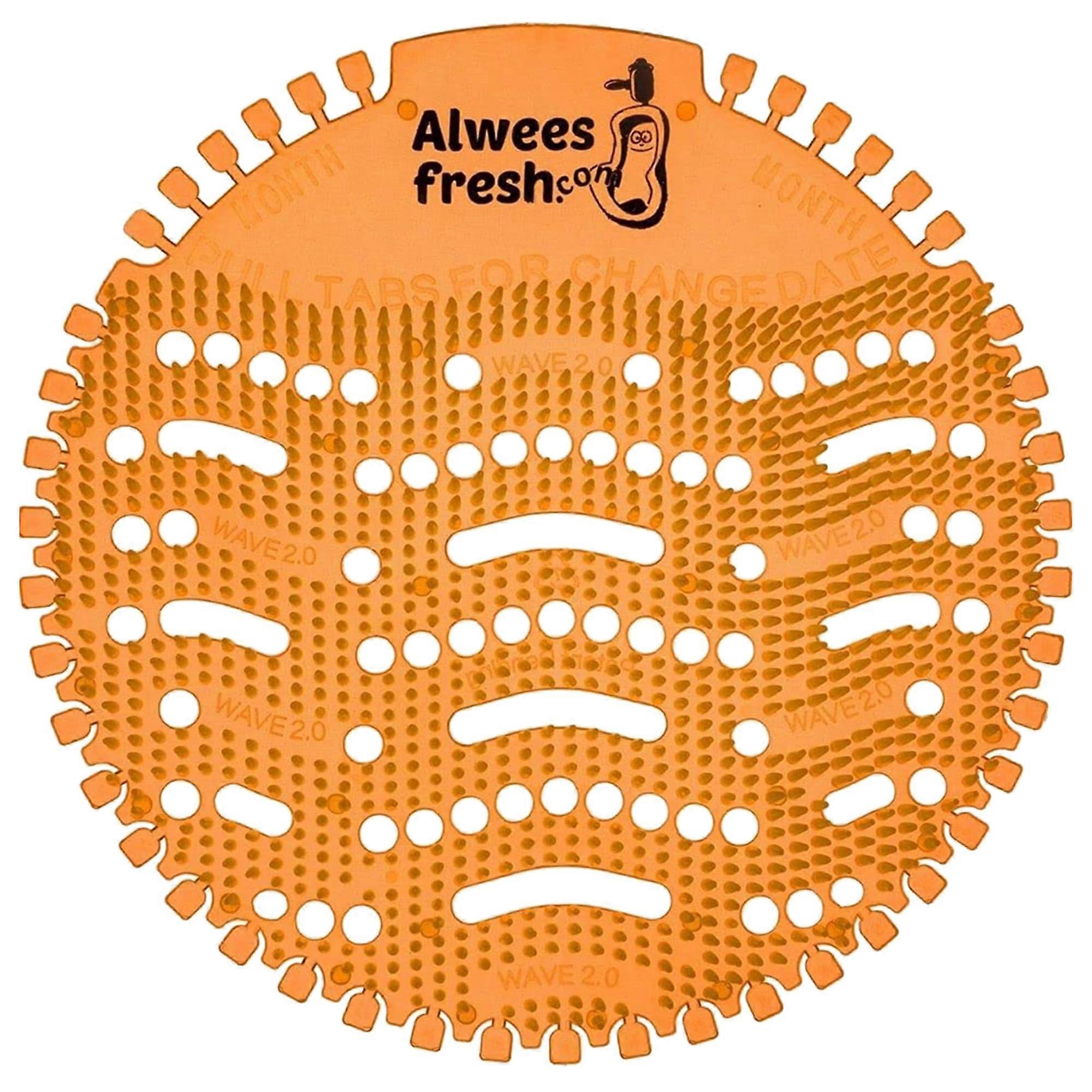 Urinal Sieve x10 with Fragrance (Mango), AntiSplash OdourNeutralising