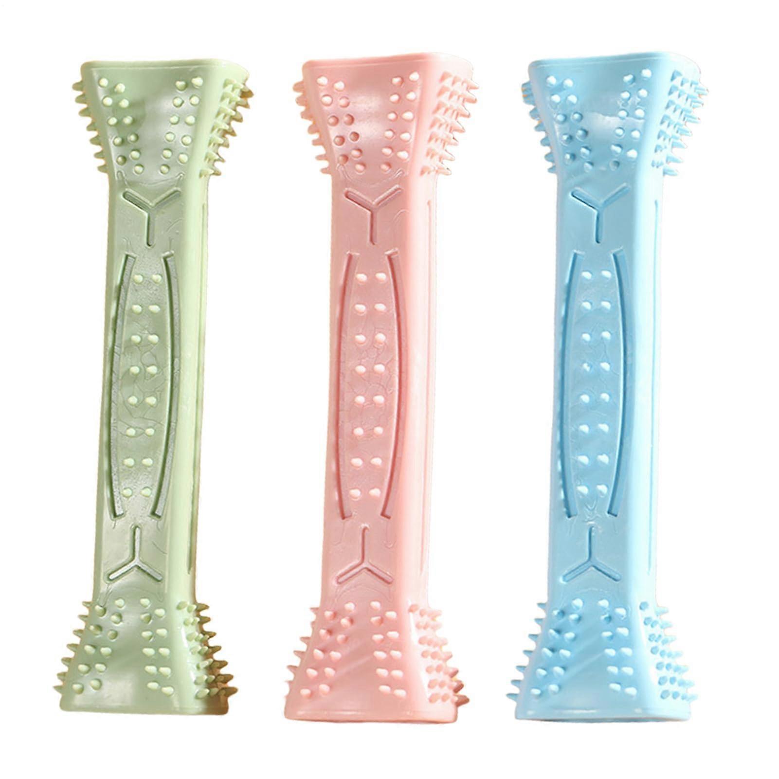 Dog Tooth Cleaning Toy – 3 Pack Indestructible Chew Toys for Aggressive Chewers, Dental Chew Bones, Gum Care Sticks