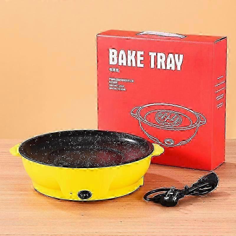 Smokeless Electric Frying Pan for Barbecue, Steak, Fish, and Omelette �C Non-stick Cooker