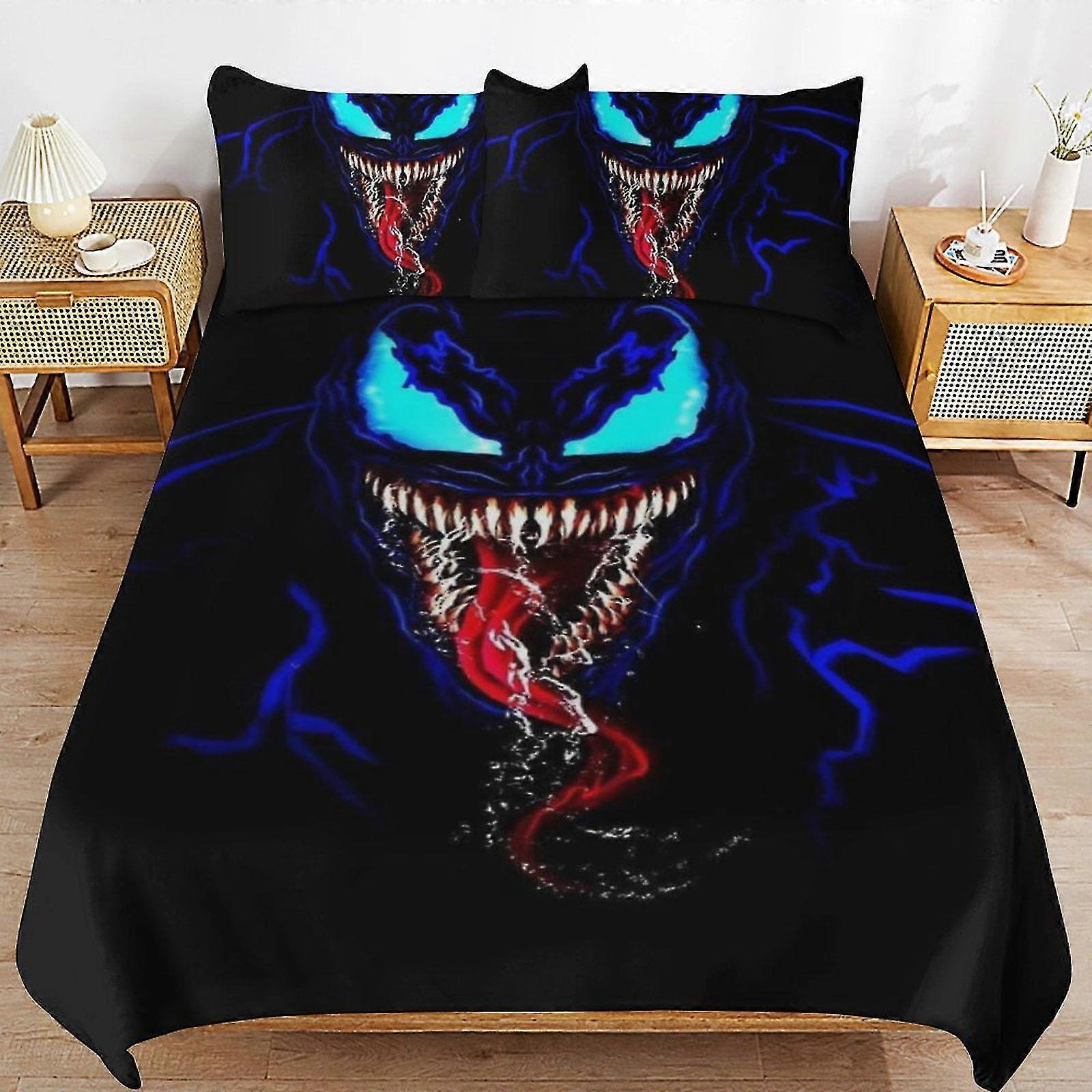 Conjunto de Cama de Quarto Macio com Capa de Edredom e Fronhas para Meninos e Meninas - 3 Peças