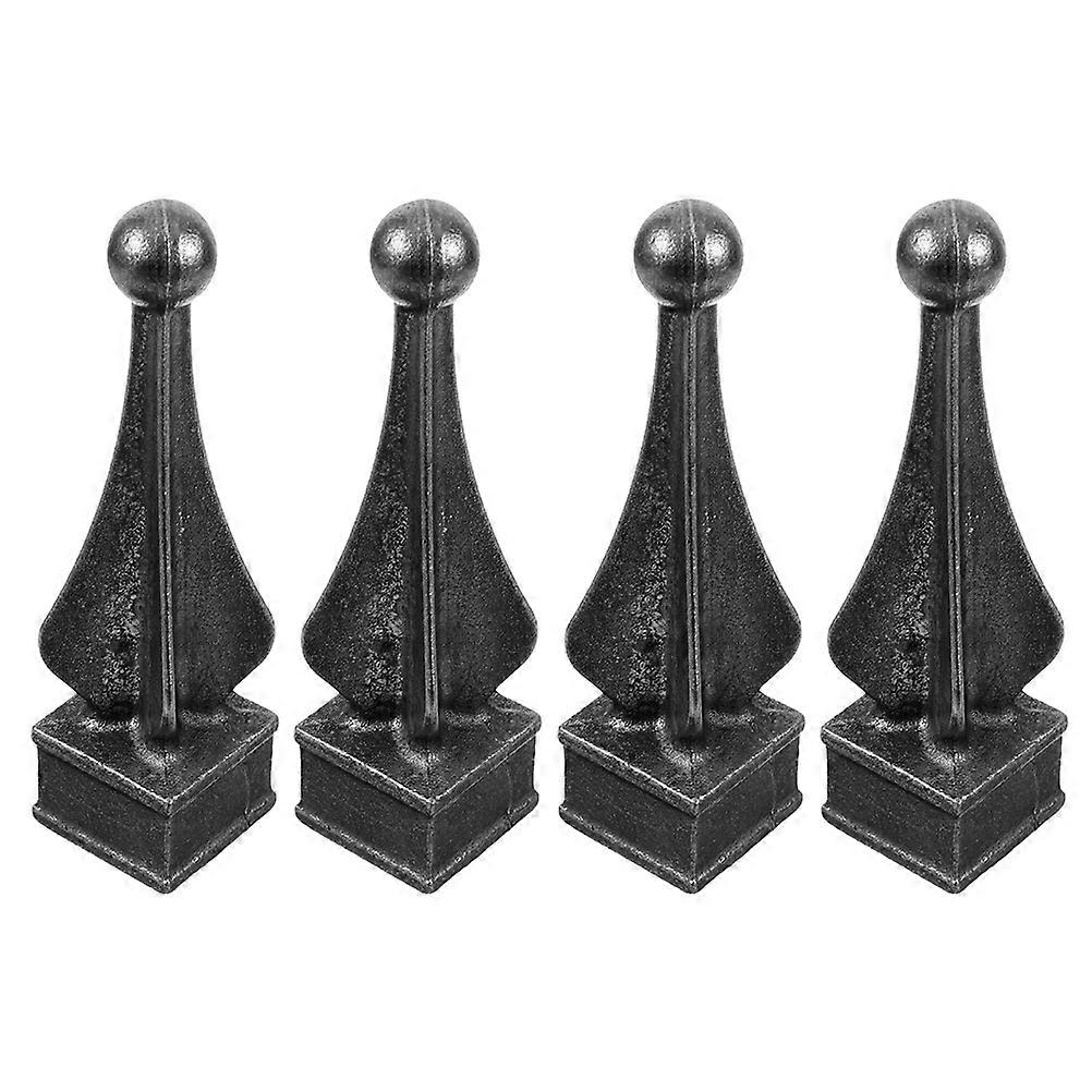 Here's a polished and professional product description based on your input:
**4PCS Iron Fence Finials – Elegant Garden & Patio Decor | Weldable