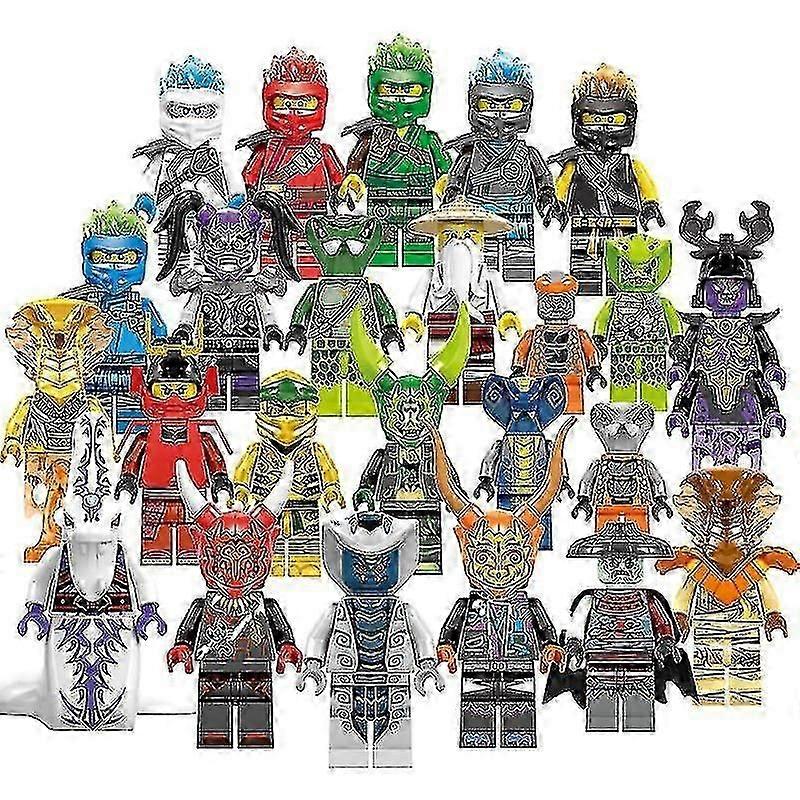 24 قطعة من النينجا دمية Minifigure بناء كتلة لعبة هدية