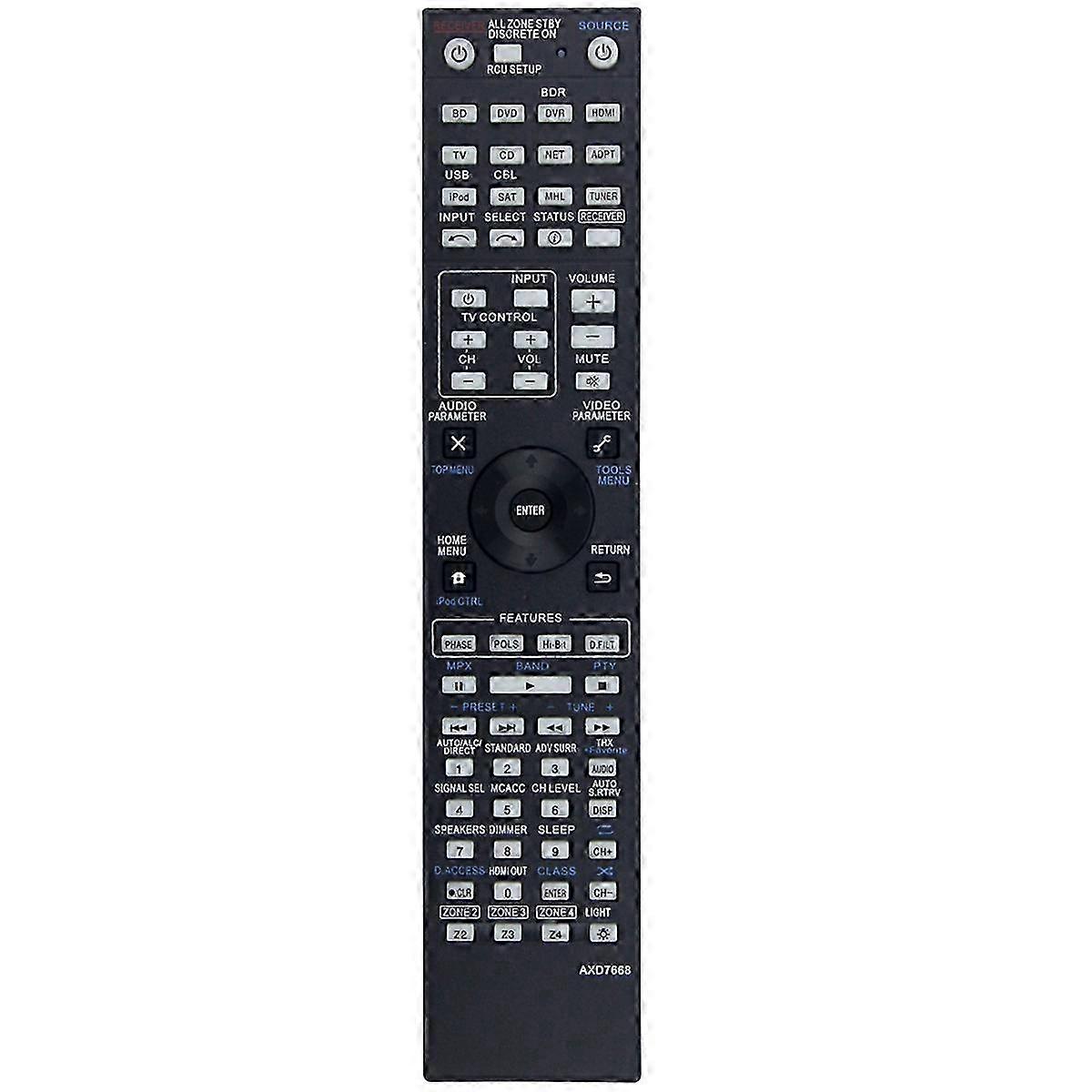 Replace Remote Control AXD7668 for Pioneer VSX-1123-K AXD7596 AXD7305 AXD7691 AXD7725 SC-57 SC-55 L