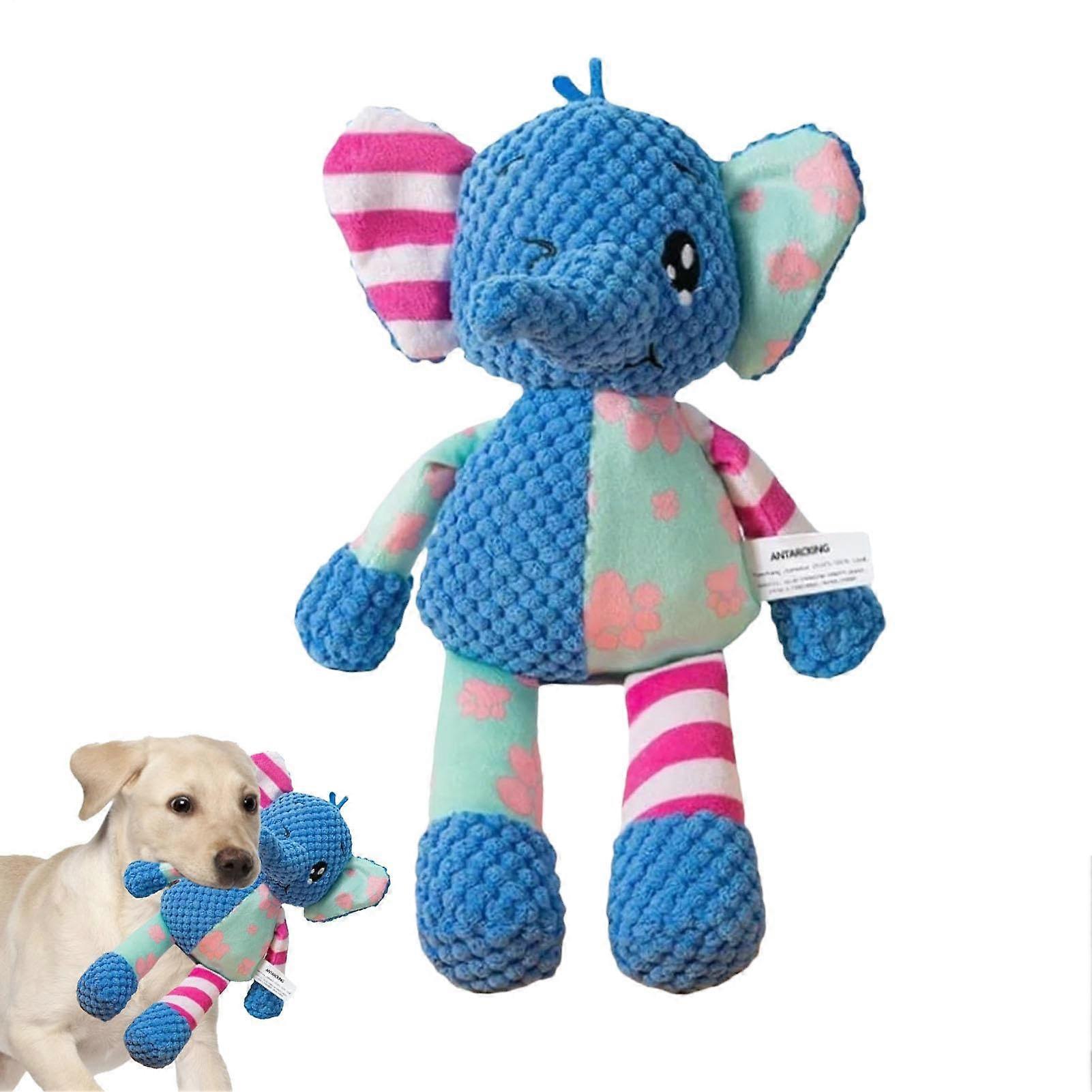 Dog Plush Toy with Squeaker, Pet Toy with Sound, Bite Toy for Dogs, Interactive Fetch Game