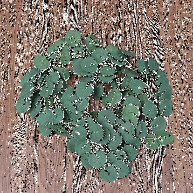Artificial Eucalyptus Rattan Backdrop for Wedding Party (Dark Green, 2m Thick)