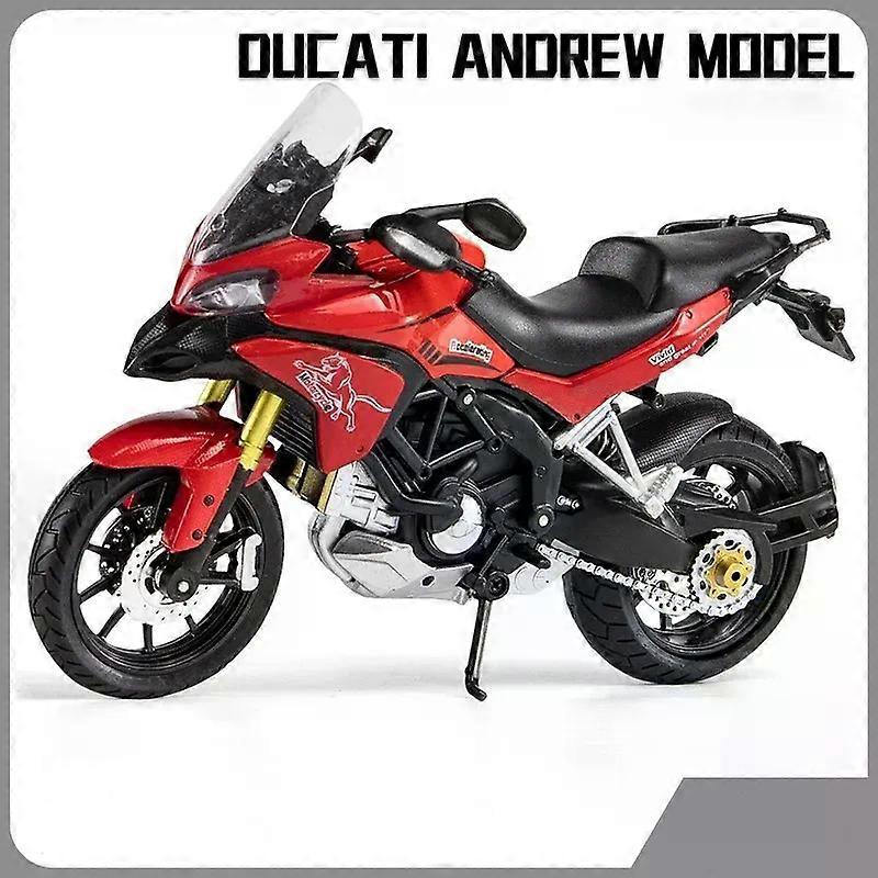 1/12 Ducati MTS Enduro Μοτοσικλέτα Μοντέλο Diecast Παιχνίδια Οχήματα Συλλογή Autobike Shork-Απορροφητής Off Road Autocycle Παιχνίδια Δώρο Αυτοκινήτου