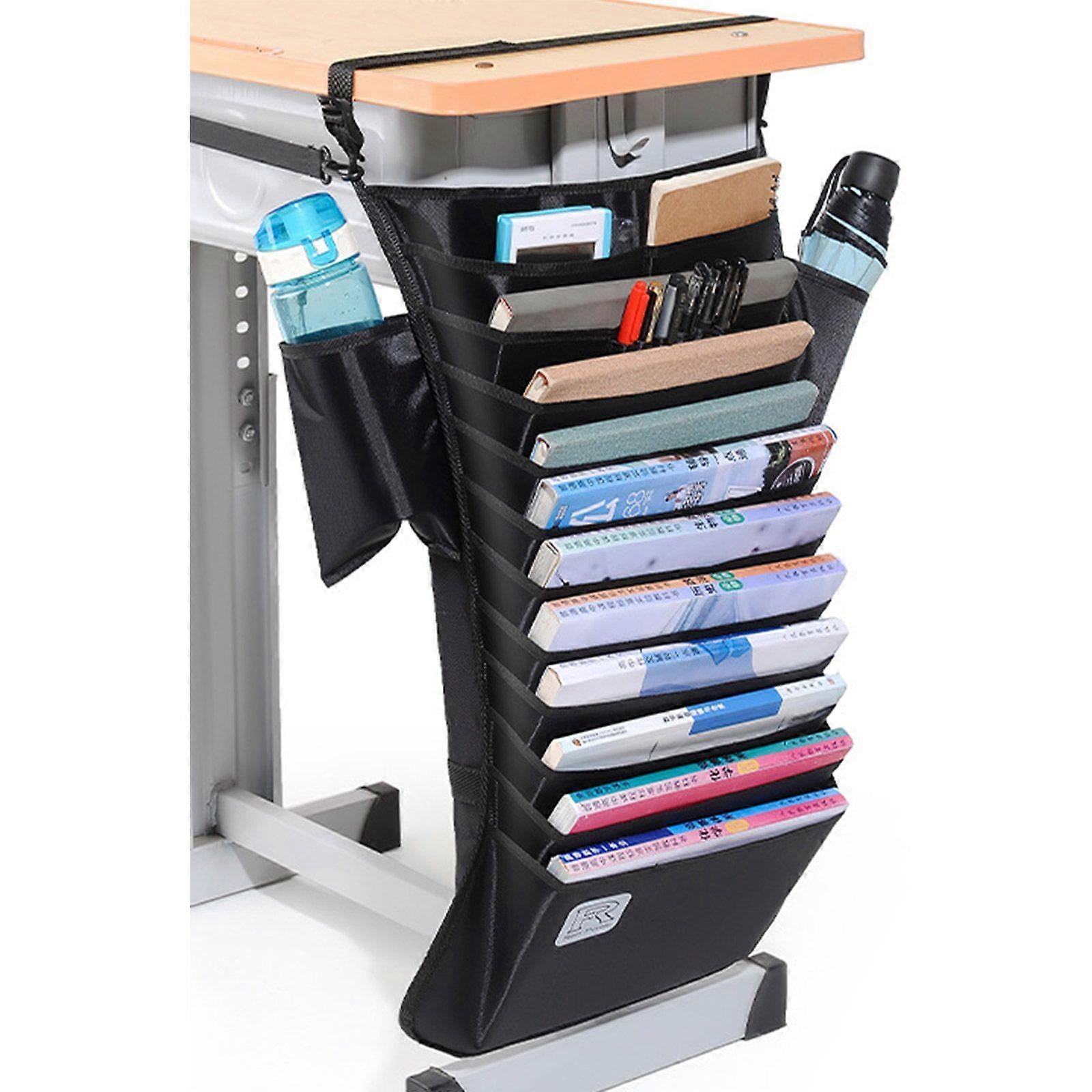 Class Desk Organizer Hanging Storage Bag Multiple Compartments Large Capacity