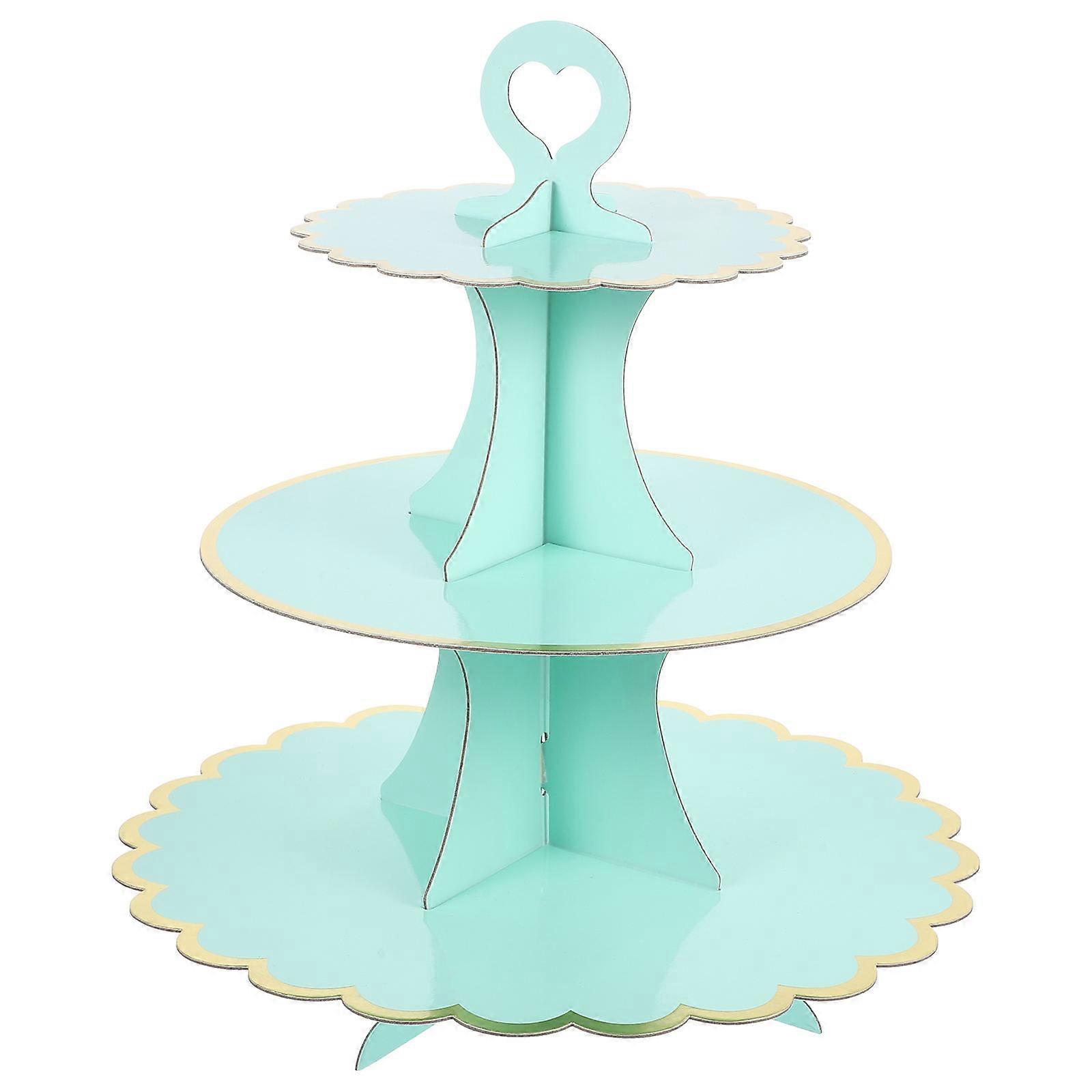 Paper Cupcake Stand Biodegradable Reusable Biscuit Display Craft Stand 35X30CM For Birthdays 1Pcs
