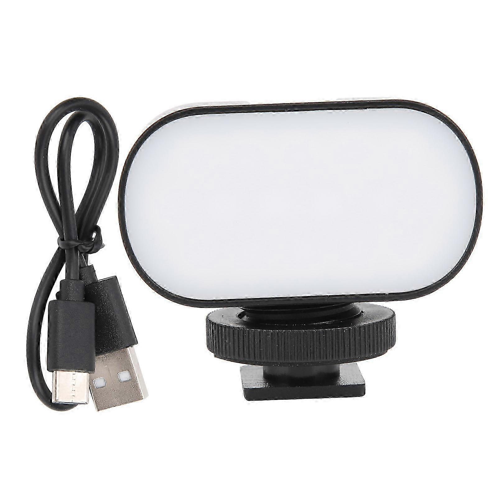 RGB LED Video Light for Small Cameras with Cold Shoe Expand and Rechargeable Type-C