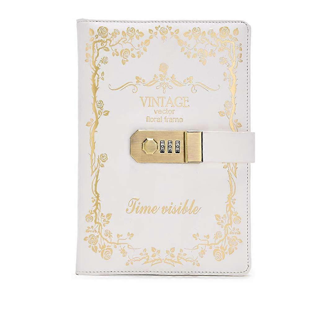 A5 Retro Style  Combination Lock Notebook