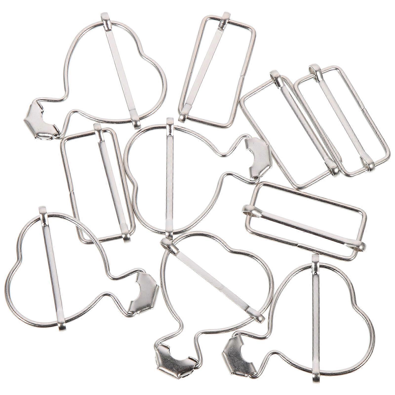 10Pcs Clothing Buckles for Daily Use Replaceable Suspender Buckles for Overalls