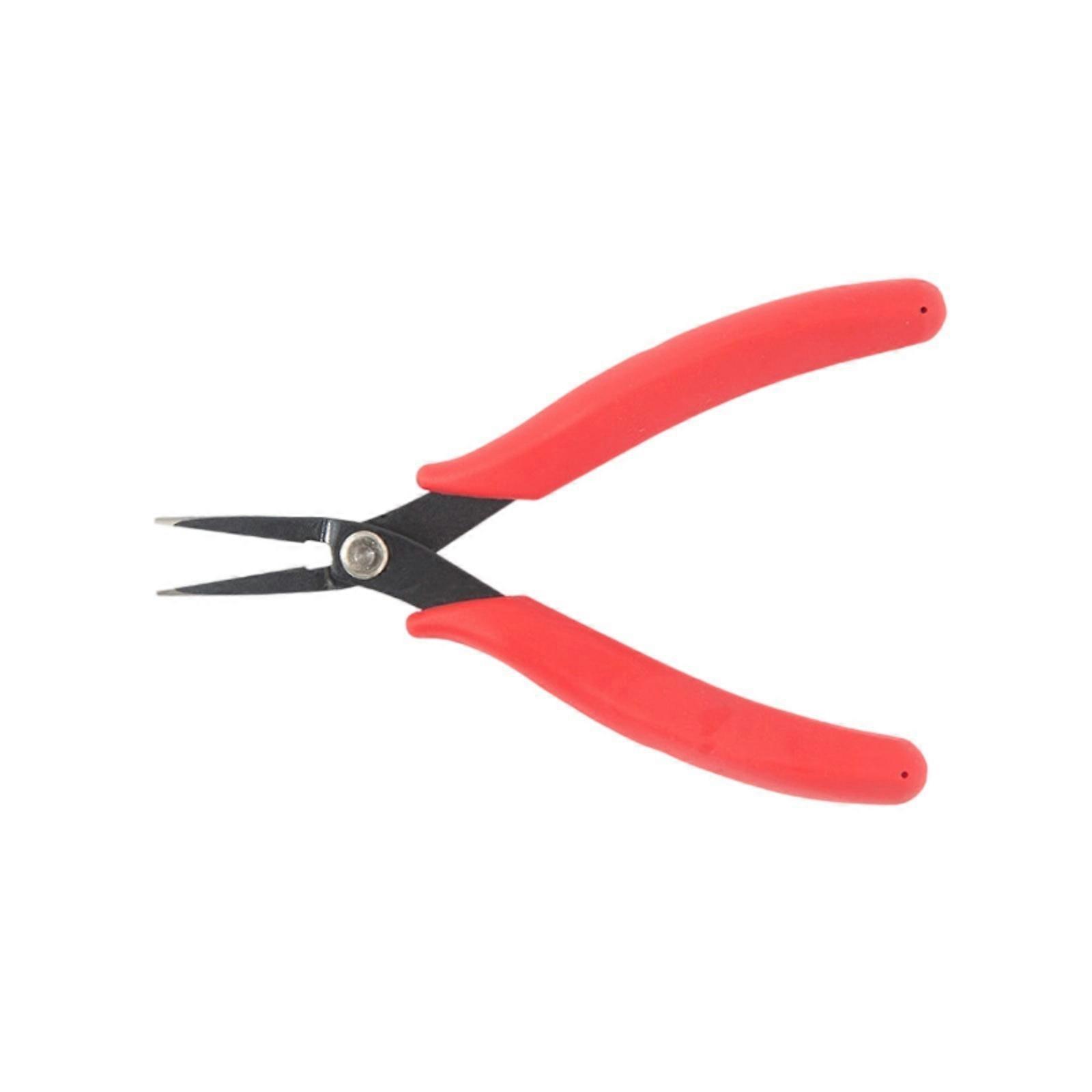 Antislip Handle High Precise Long Nose Angled Tip Pliers For Intricate Bending Gripping Tasks In Crafts And Assemblies Multicolor