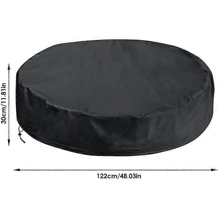 Dog Pool Cover - Round - Foldable - Uv Resistant - 122X30Cm
