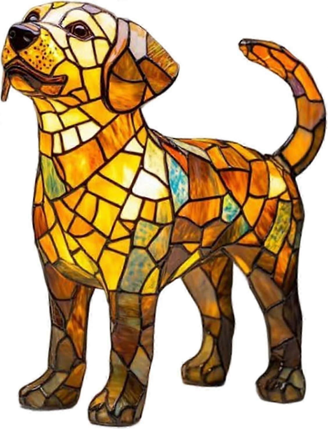 Hundeserien Kunst Nattlampe