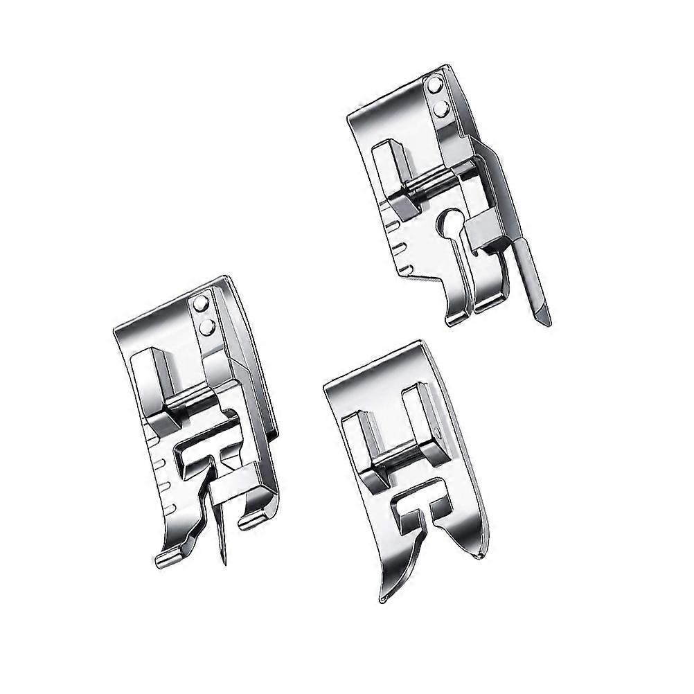 Sewing Machine Presser Feet Set with 1/4 Inch Quilting Foot for Precise Sewing and Patchwork Silver