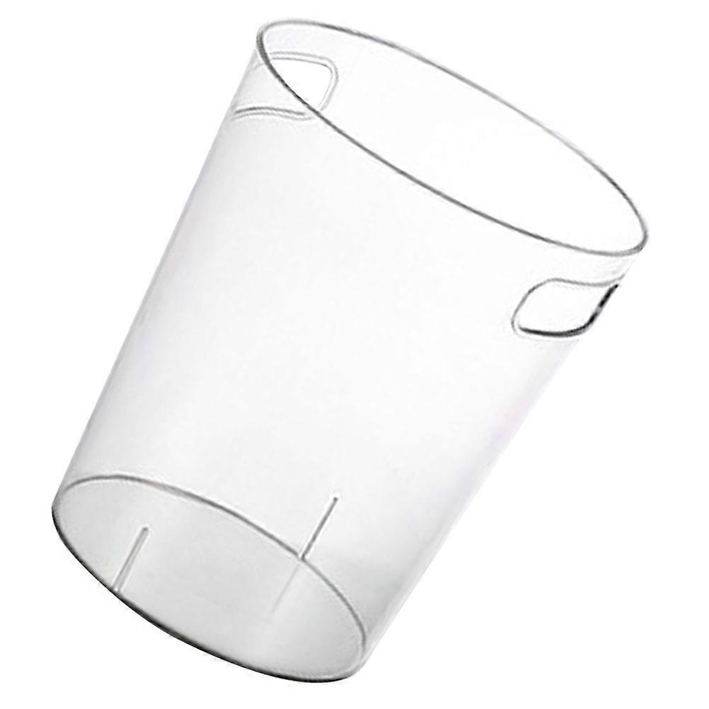 Transparent Trash Can with Handle, Household Waste Bin for Kitchen, Office, and Recycling, Simple Design for Easy Storage