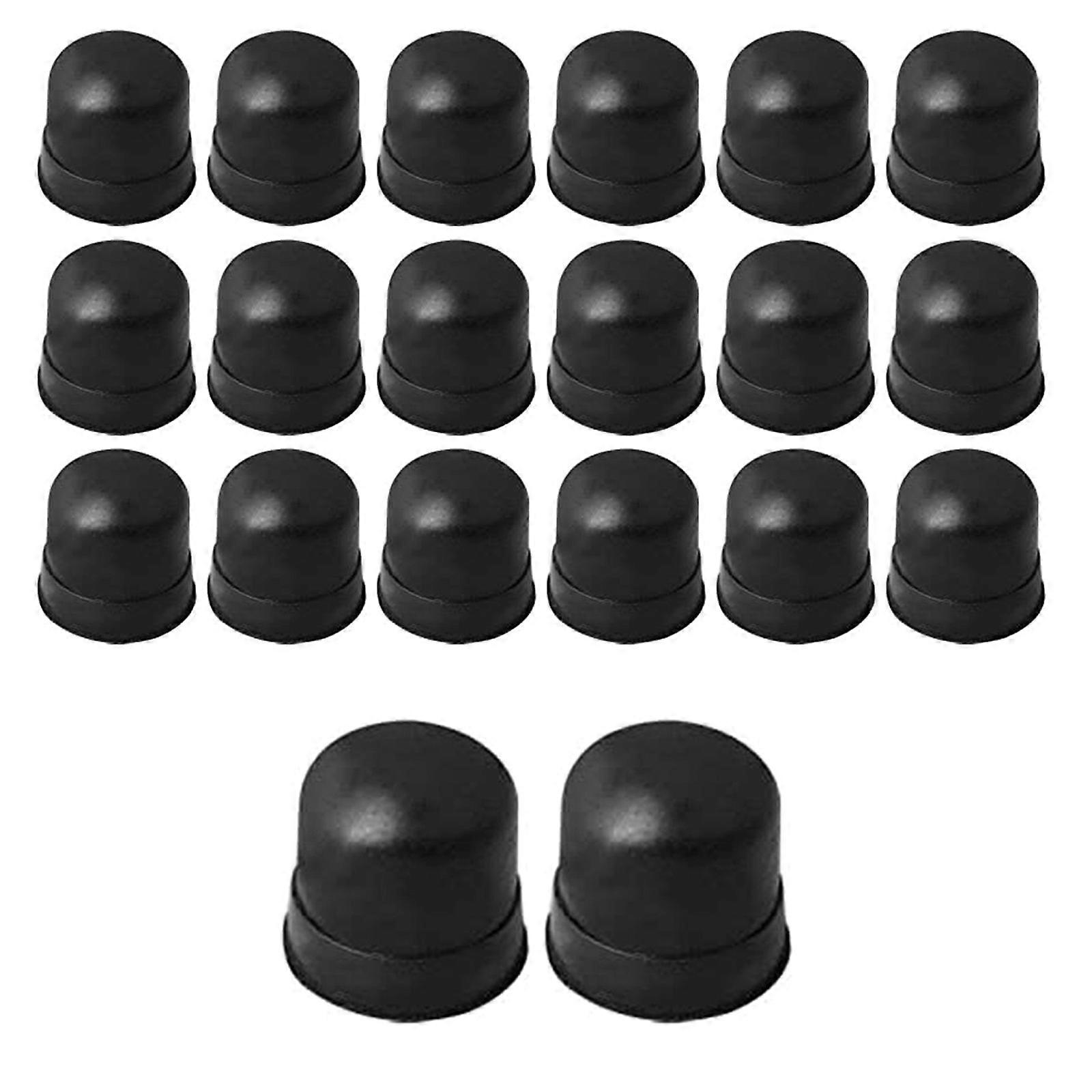 20Pcs μαύρο τρομπόνι διαφάνεια σιλικόνης τέλος κάλυψη προφυλακτήρα τρομπόνι κάλυψη εργαλείο επισκευής τρομπόνι διαφάνεια σιλικόνης προστατευτικά σιλικόνης μαύρο