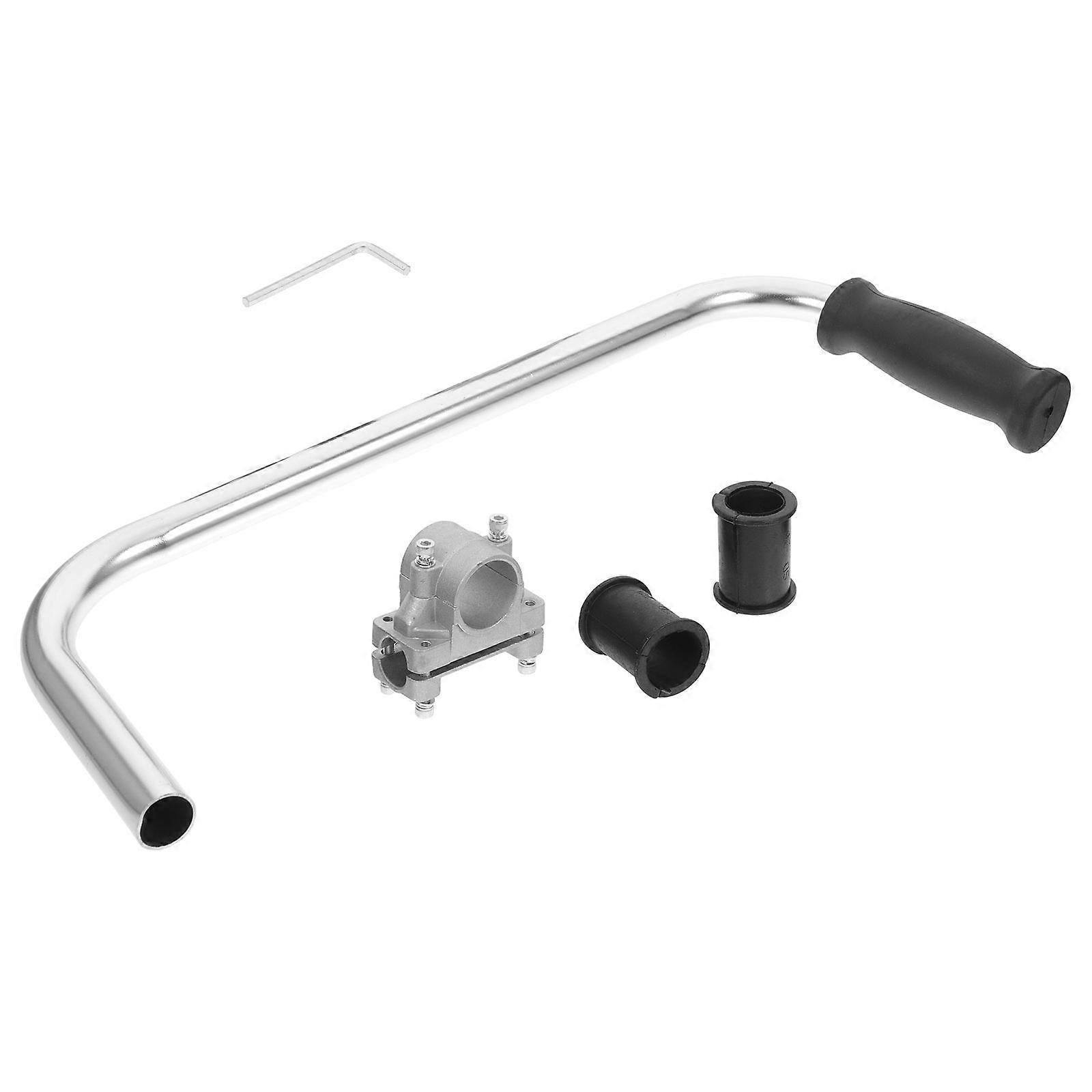 Ergonomic Aluminum Alloy Trimmer Handle for Home with Comfortable Grip and Stable Use Silver 7.5 inches