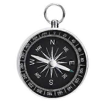 Simple Hiking Compass, Pocket Compass Navigation Walkers Camping Compass, Outdoor Sport Compass, Silver Portable Pocket Compass For Outdoor Camping Hi