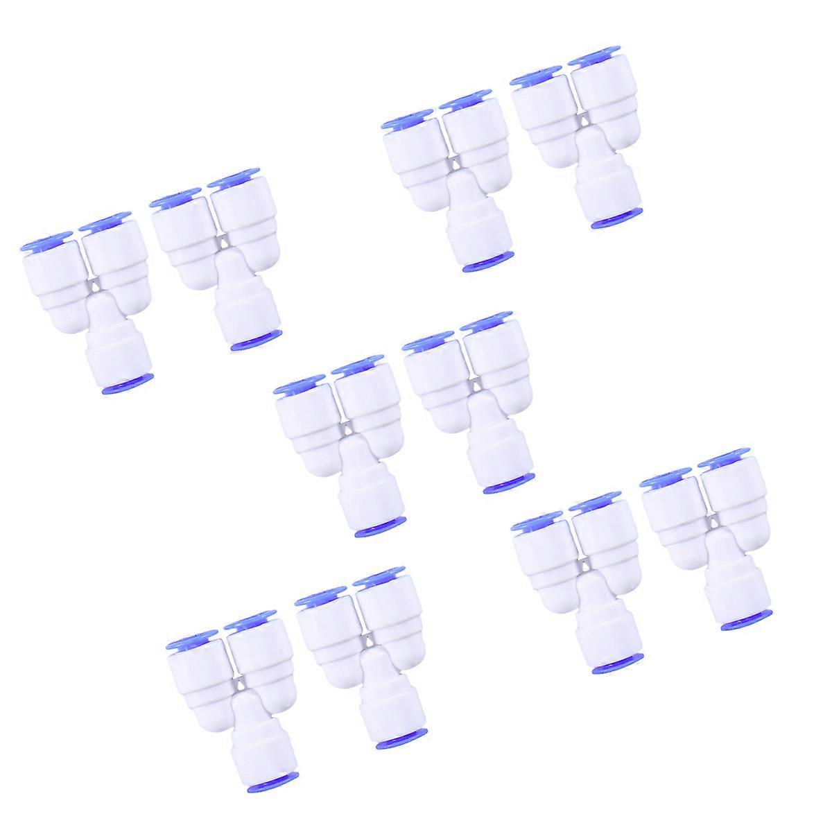Multi Plastic Tee Accessories for Home Use Water Purifier 1/4 Inch Tube