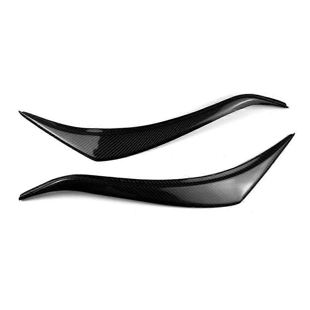 Car Front Headlight Eyebrow Head Light Eyelid Eyebrow Carbon Fiber Trim Sticker for Toyota Spade 2012-2020