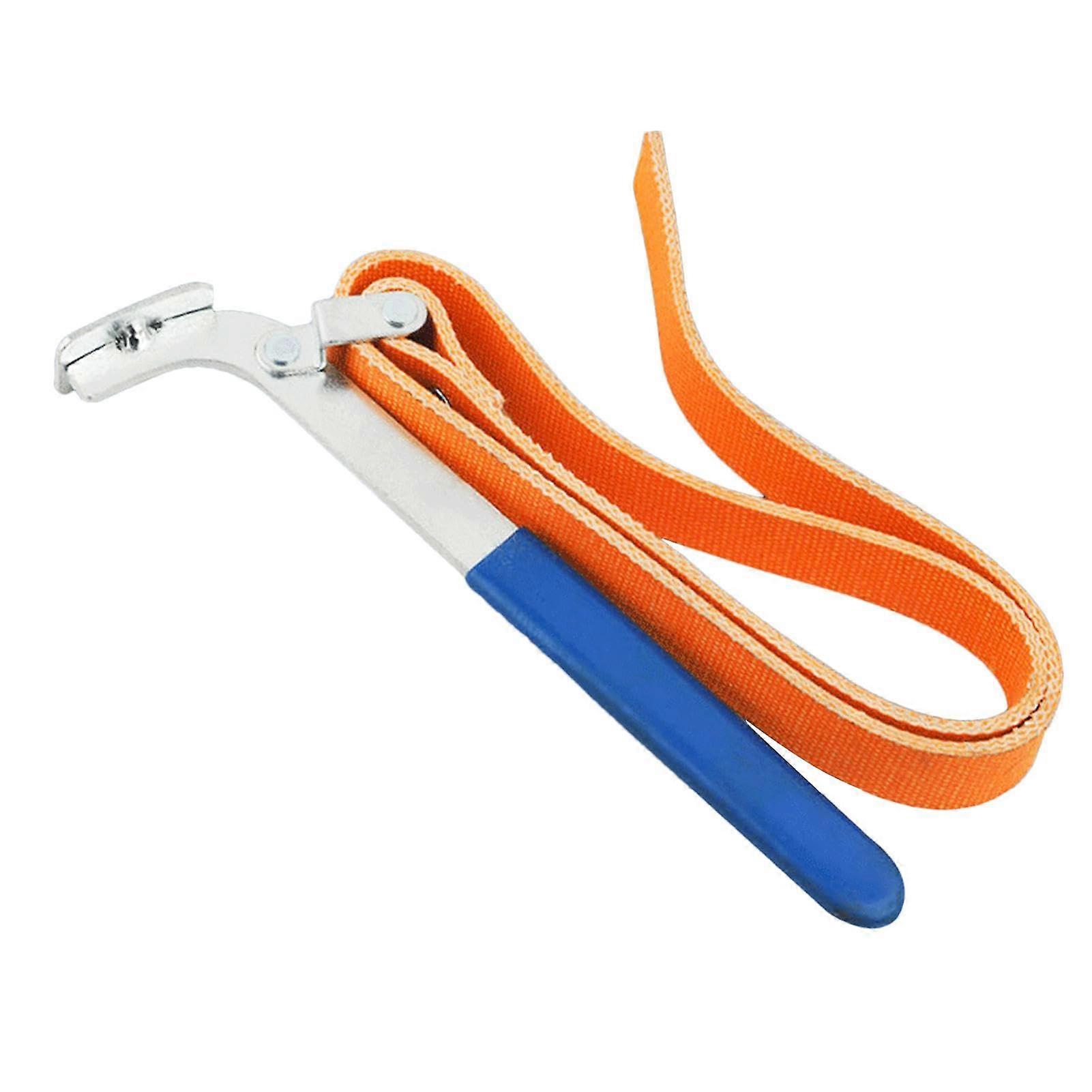 Filter Tape Wrench Heavy Duty Adjustable Strap Tool for Oil Filters and Sinks, Multipurpose Design, Durable Handle