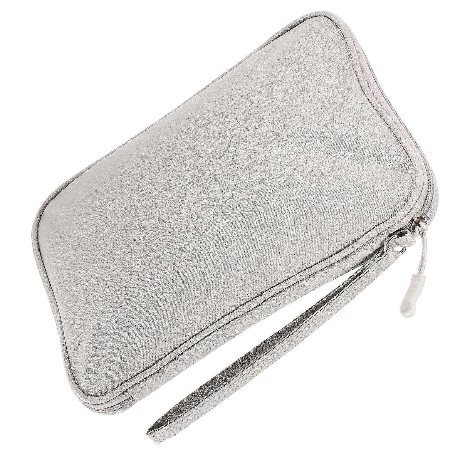 Compact Storage Pouch Organizer For Electronics Accessories Grey 2X18X24CM Lightweight 1Pack