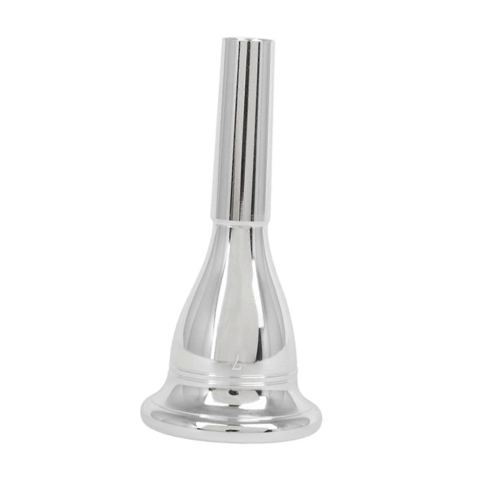 Tuba Mouthpiece, Silver-Plated, Enhanced Performance, Replacement Part for Various Tuba Models