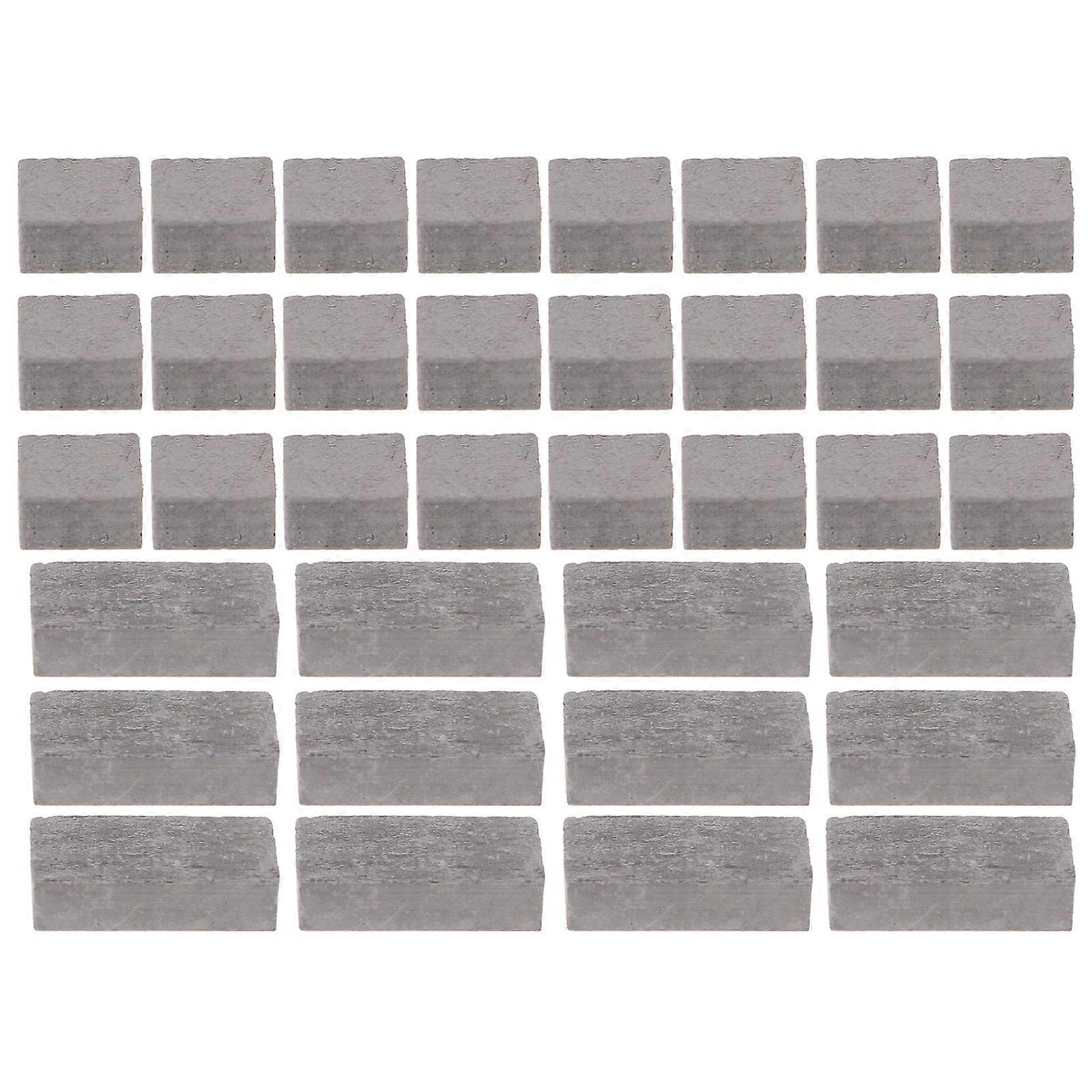 Realistic Miniature Simulation Brick For DIY Miniature Scene Creation 120Pcs Pottery Clay Brick-Shaped Decorations For Friends