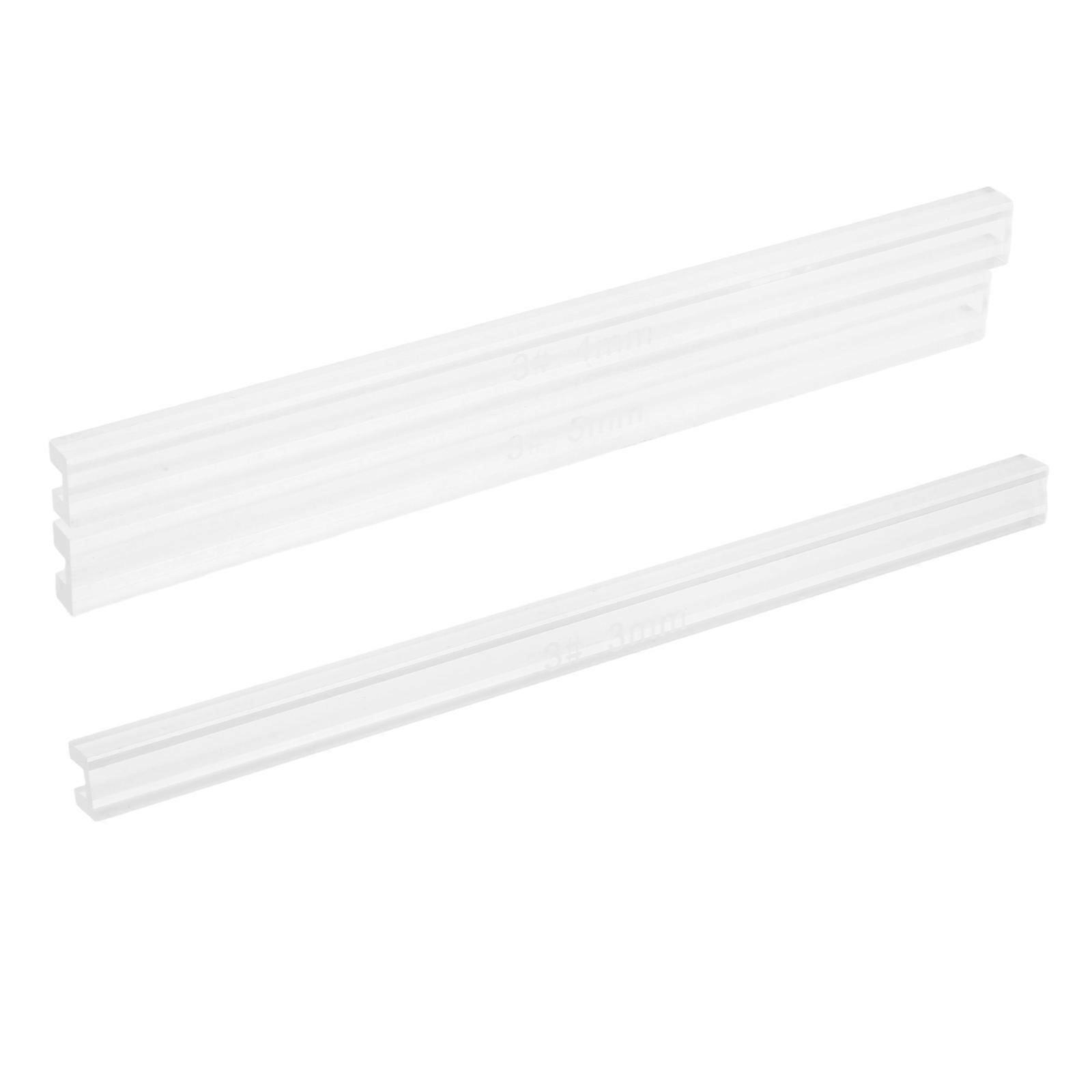 Diy Projects Zipper Gluing Ruler Precise Glue Application Craftsmen 3Pcs