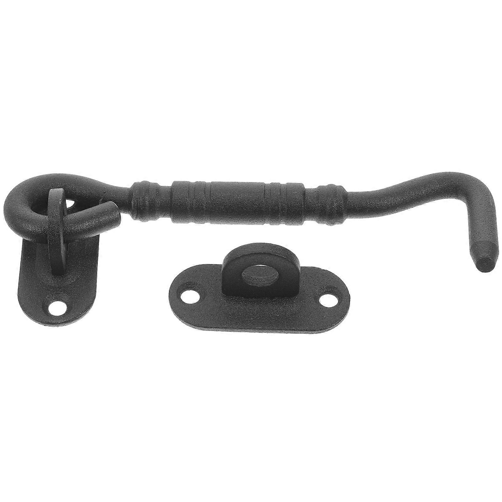 Window Lock Latch Hook And Eye Latch 4 Inch 201 Stainless Steel For Diy Enthusiasts 1Pcs