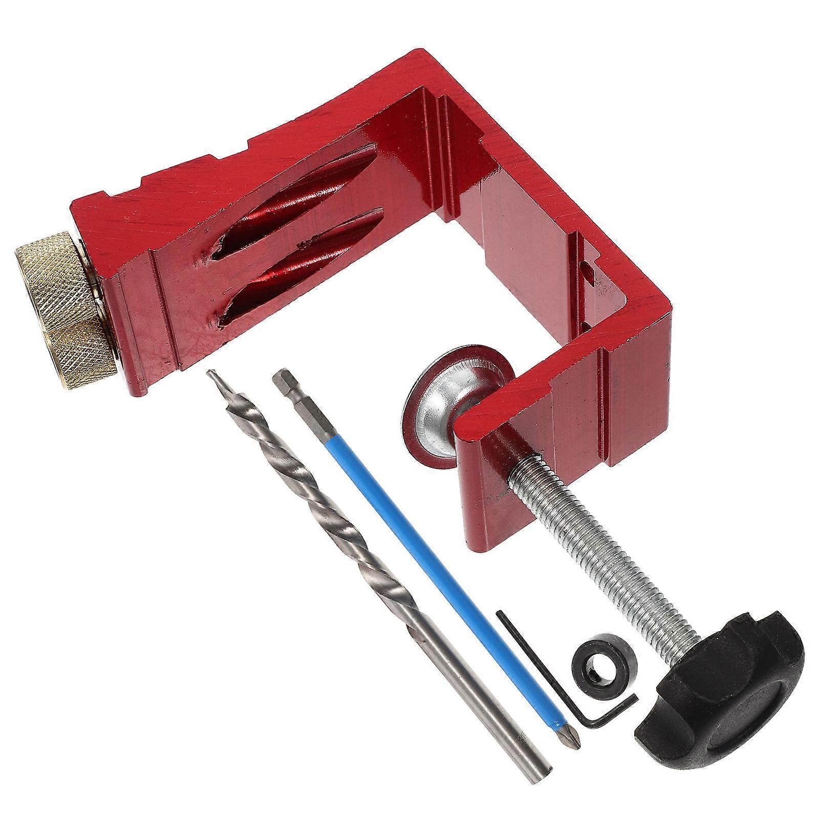 Drilling Guide Tool 1 Set 15-Degree Angle Bit For Woodworkers 3.5X3.5X1.6In Quick Clamp For Furniture Assembly