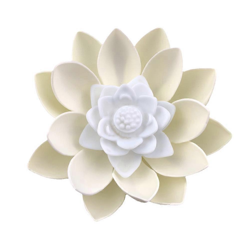 4 LED Lotus for Decor with Assorted Color EVA Material and 2 Button Batteries