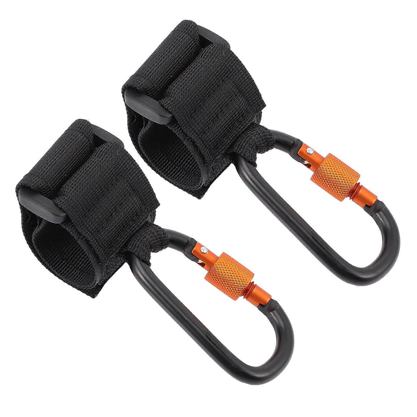 2Pcs Universal Stroller Hooks and Clips for Hanging Bags and Shopping