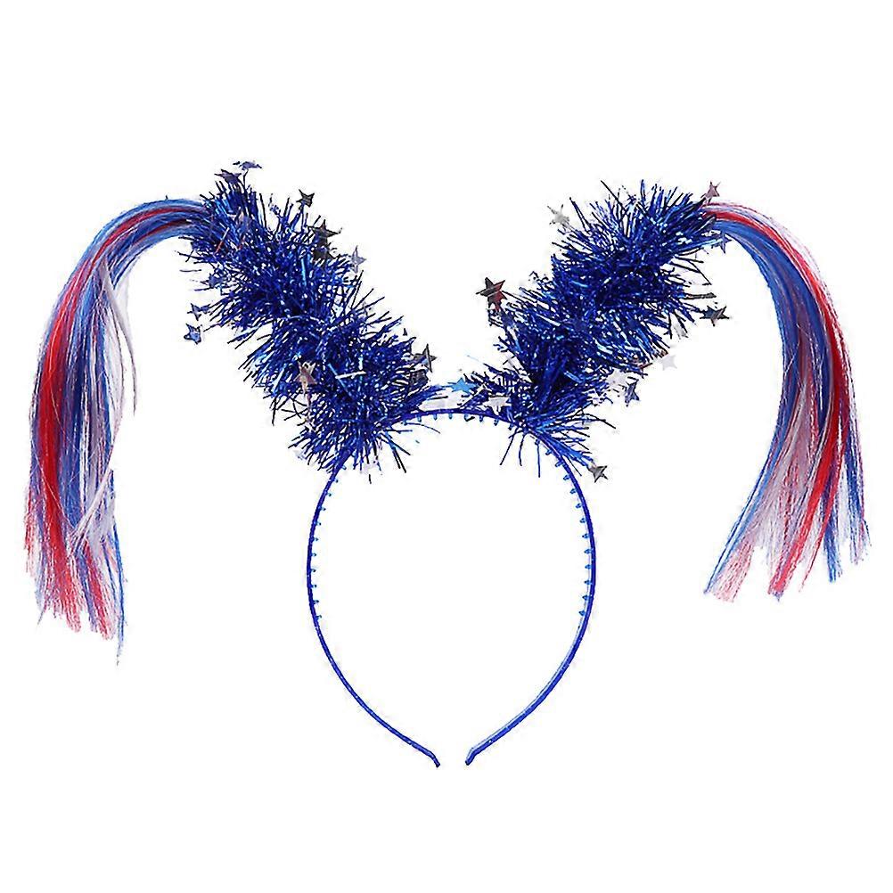 Blue Plastic Ponytail Hair Accessory for Festive Party Decorations with Funny Design 1Pc