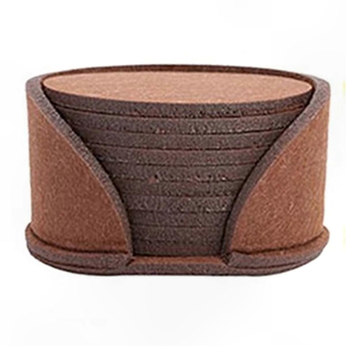 Heat-Resistant Dining Table Pad, Brown Protector Mat for Cups and Dishes