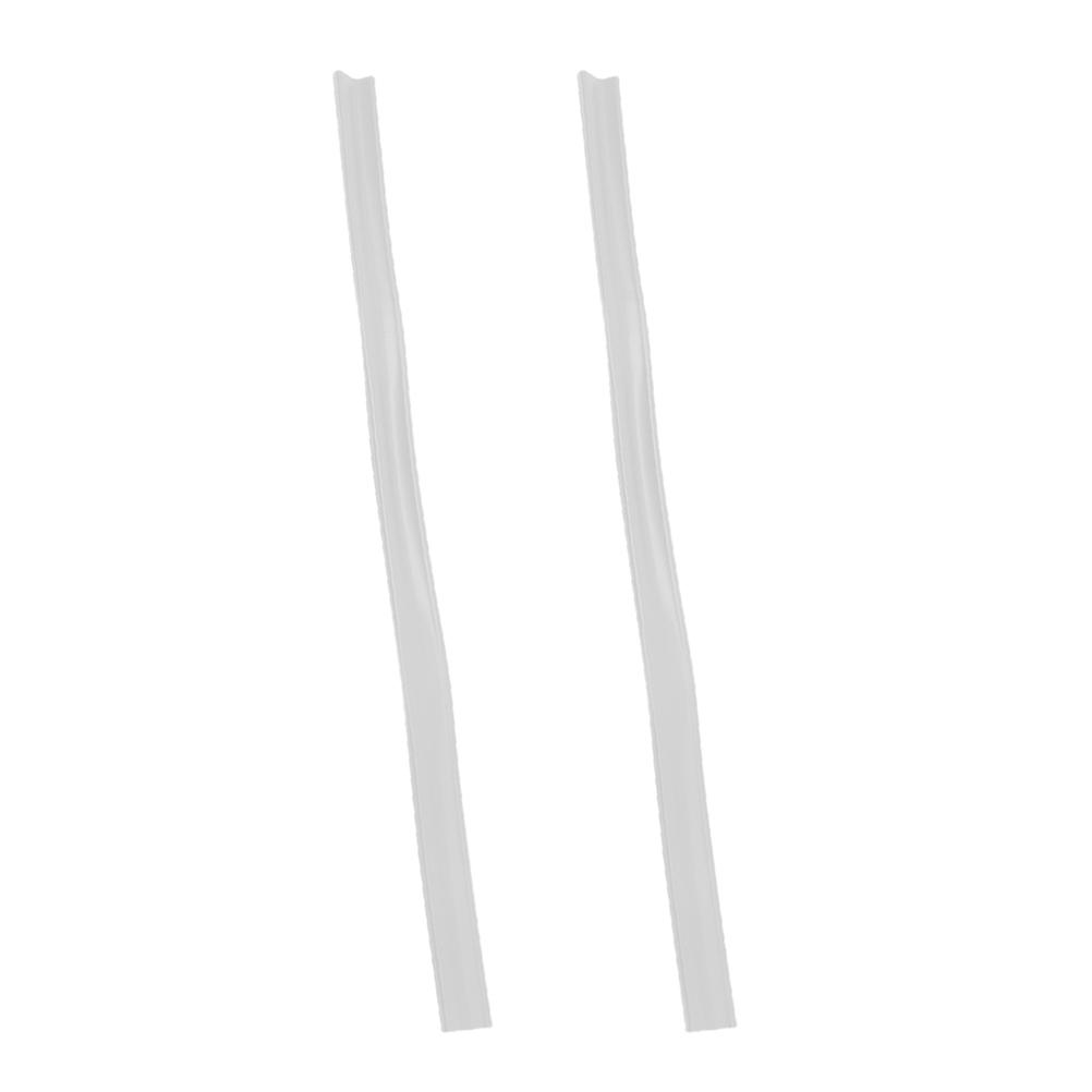 PVC Door Bottom Seal Strip for Decor White SelfAdhesive Weather Stripping 96 cm
