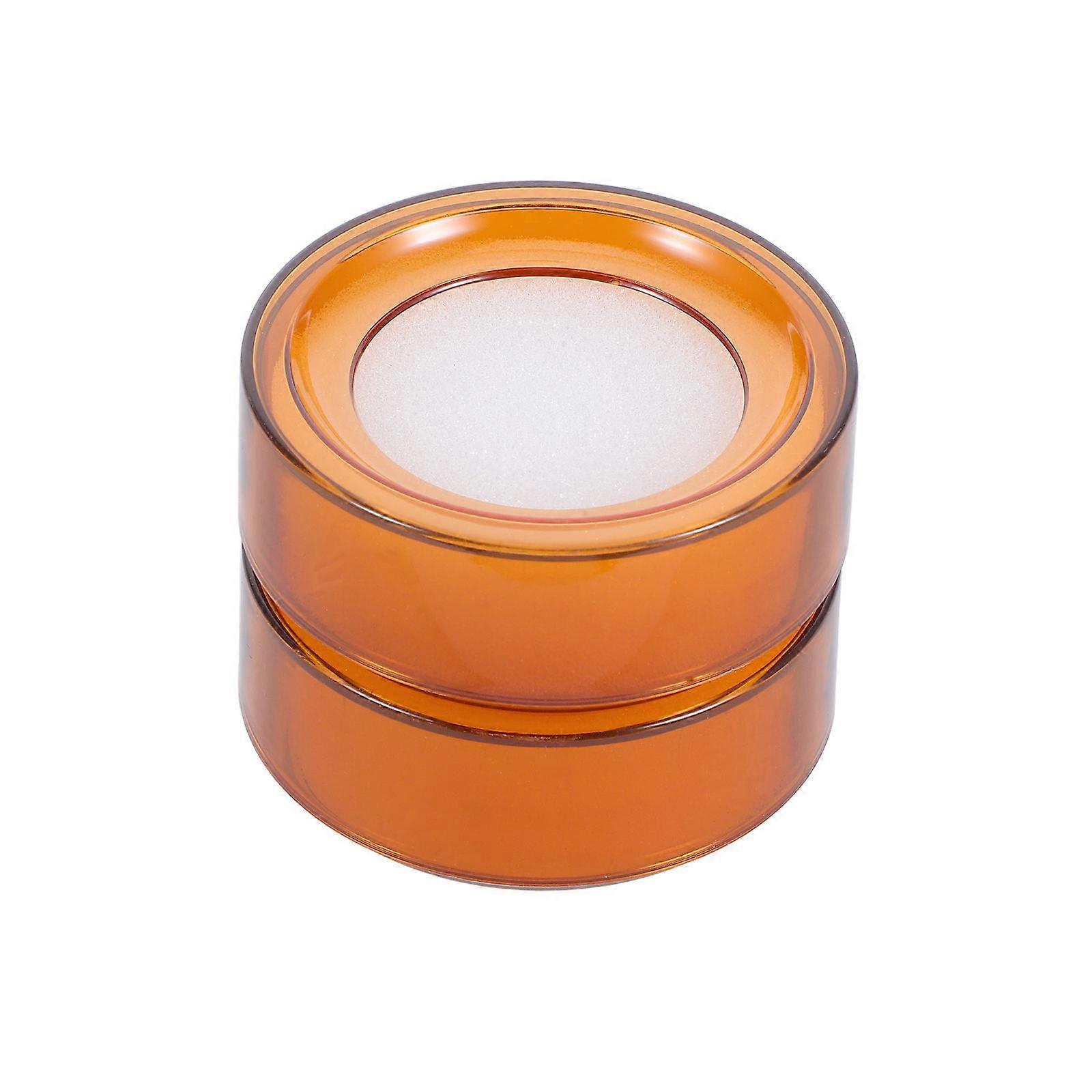 Plastic Sponge Fingertip Wetting Tool for Counting Money with Orange Color 2 Pieces