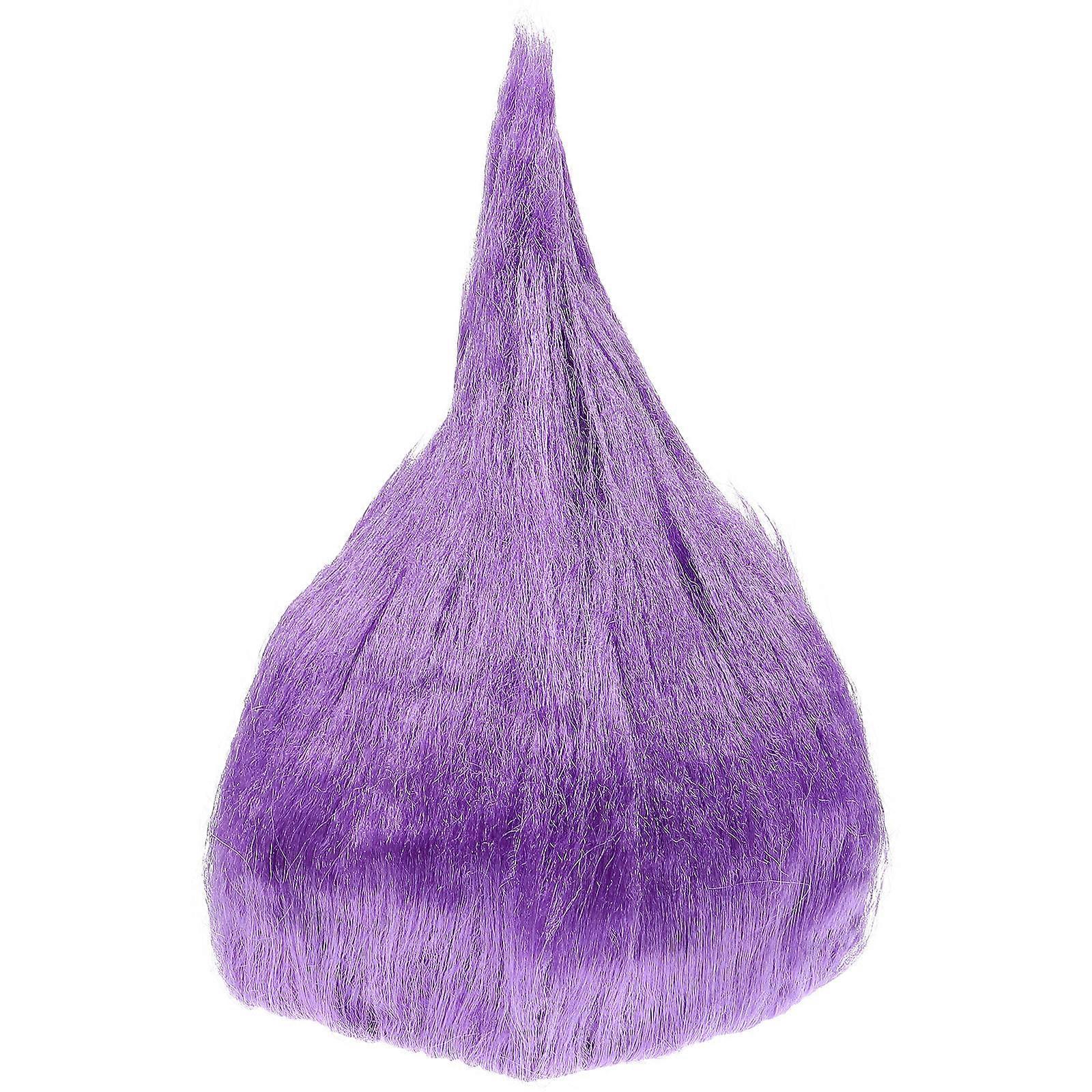Unique Flame Shape Carnival Wig In Purple For Adults Or Children Ideal For Halloween Costume 1Set